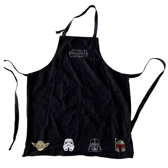 Williams Sonoma Star Wars™ Darth Vader Apron Adults 27x43” Black NWT Adjustable. - Picture 1 of 6